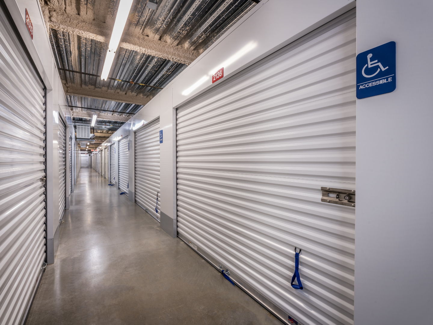 Image of accessible storage units at an Extra Space Storage facility in Atlanta