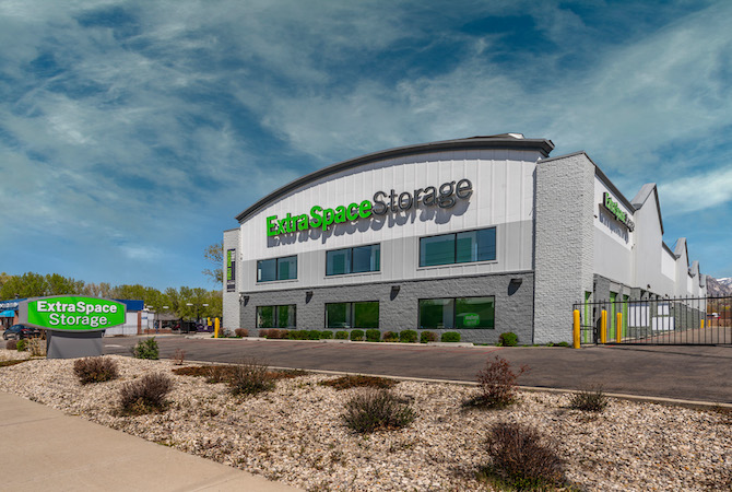 A storage facility with advanced security measures.