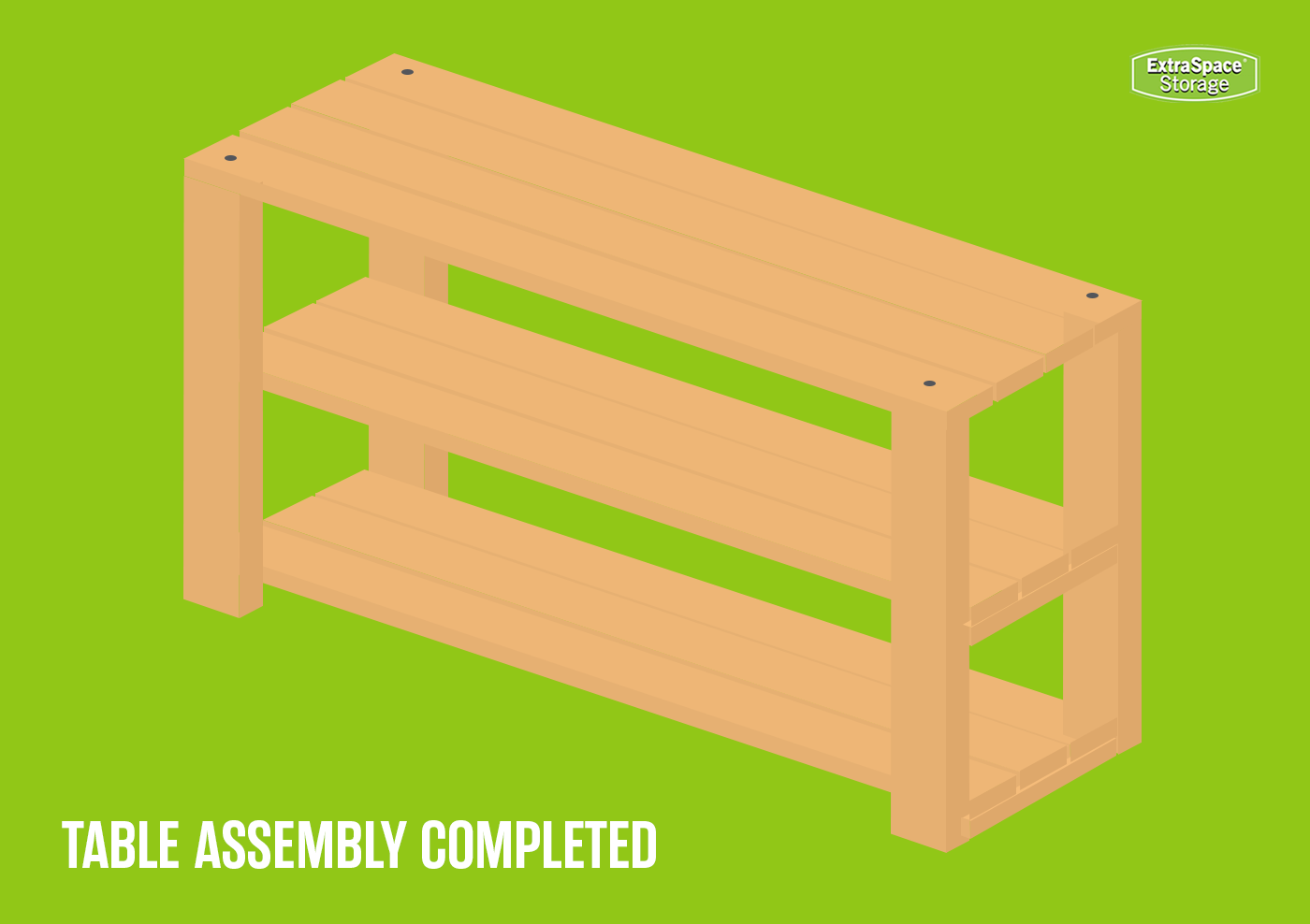 DIY Console table installation completed