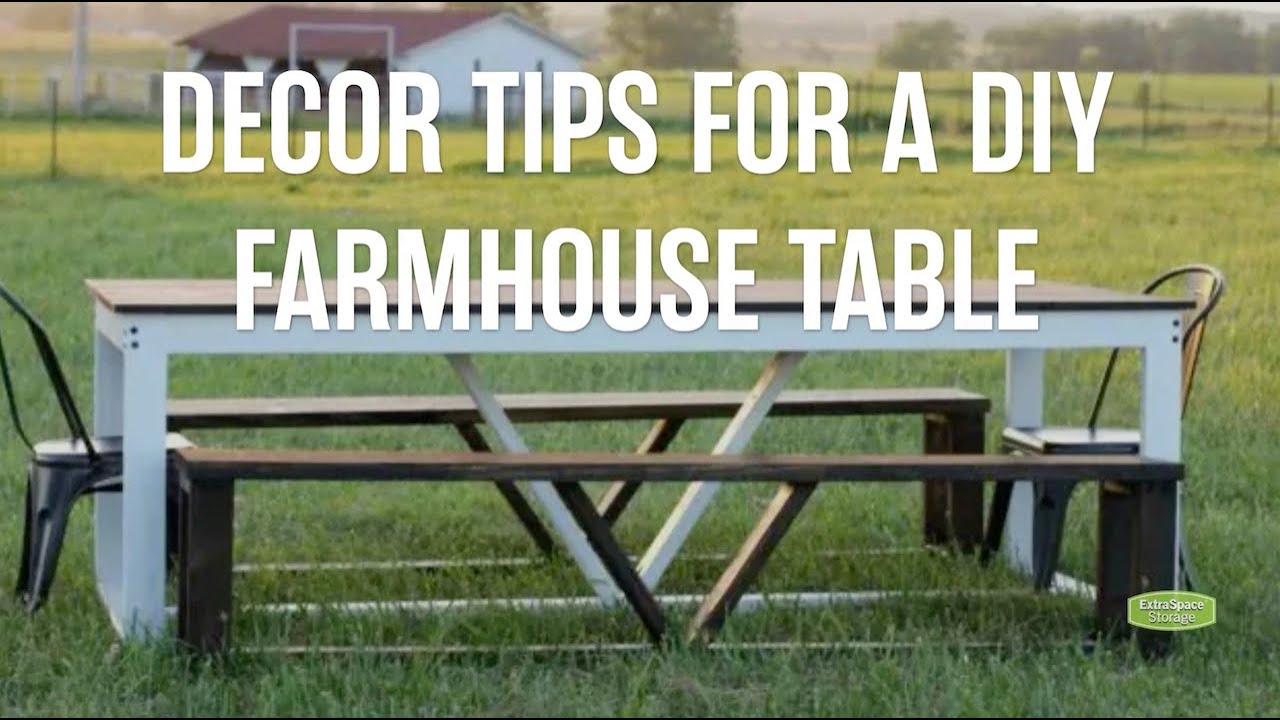 6 Steps to DIY a Farmhouse Dining Table | Extra Space Storage