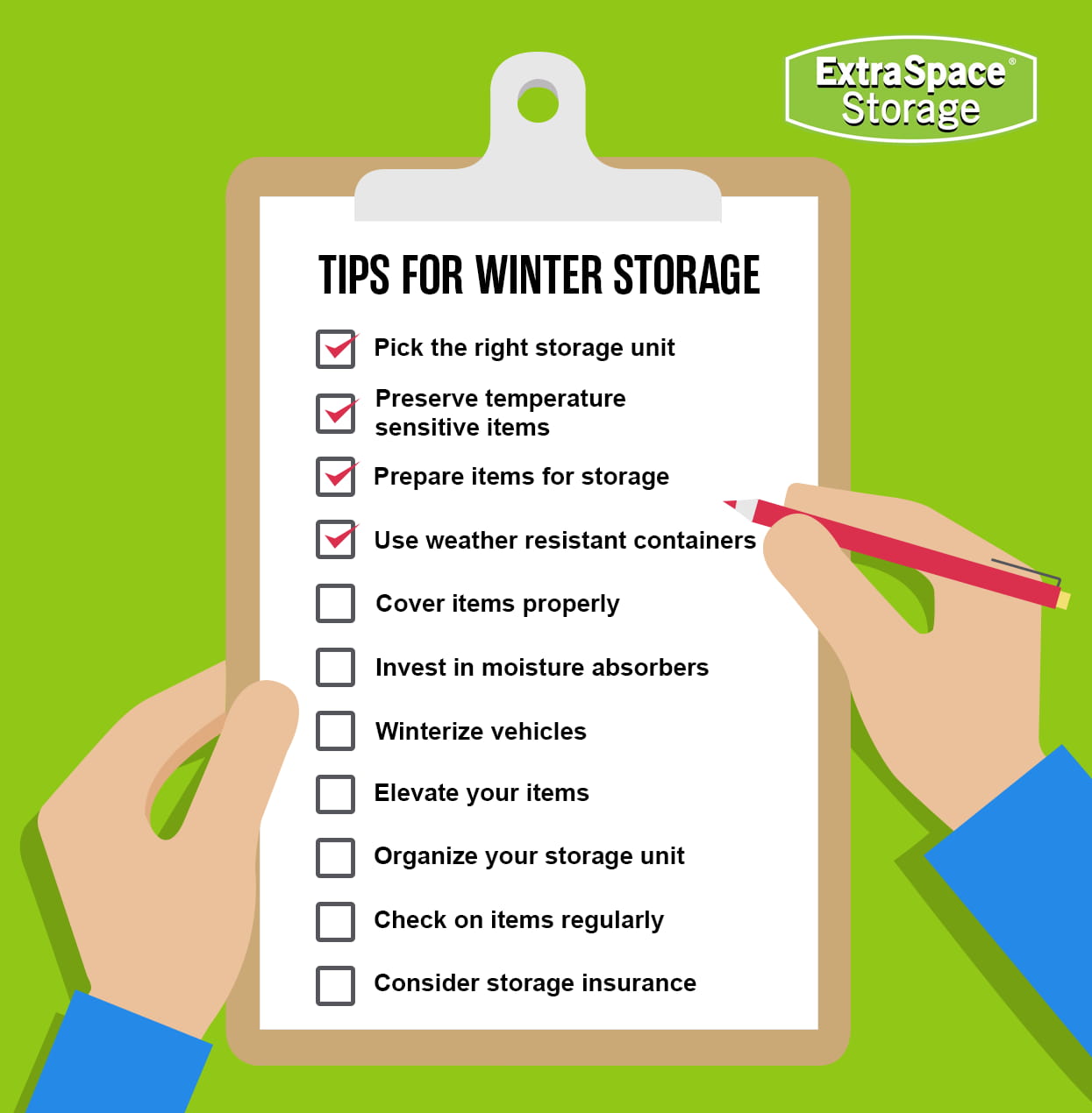 Tips to prepare for Winter Storage.