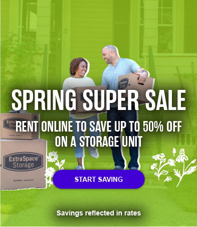 Extra Space Storage "Rent Online To Save Up To 50% Off On A Storage Unit"