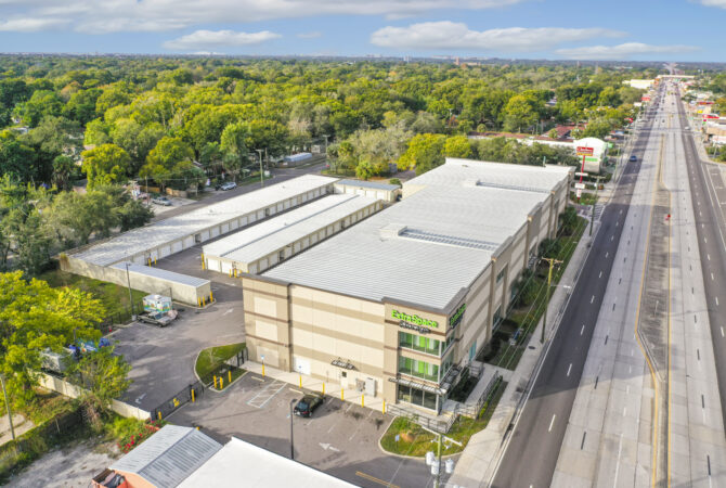 An Extra Space Storage facility offering RV and boat storage in Tampa.