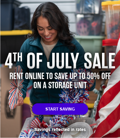 Online coupon "Save Up to 50% Off Storage When You Rent Online" at Extra Space Storage.