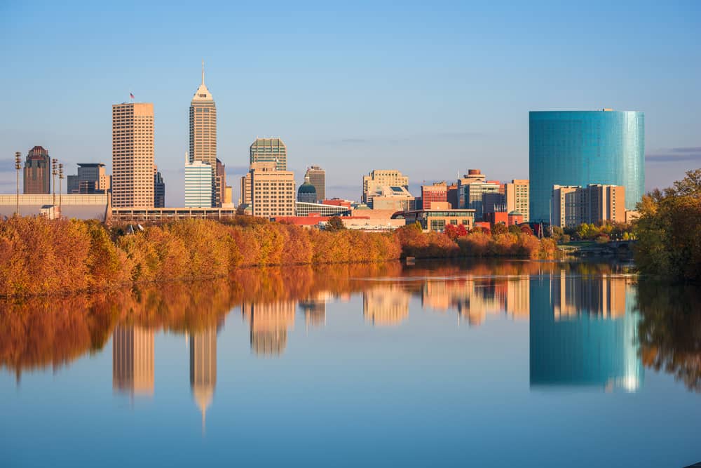 View of Indianapolis skyline