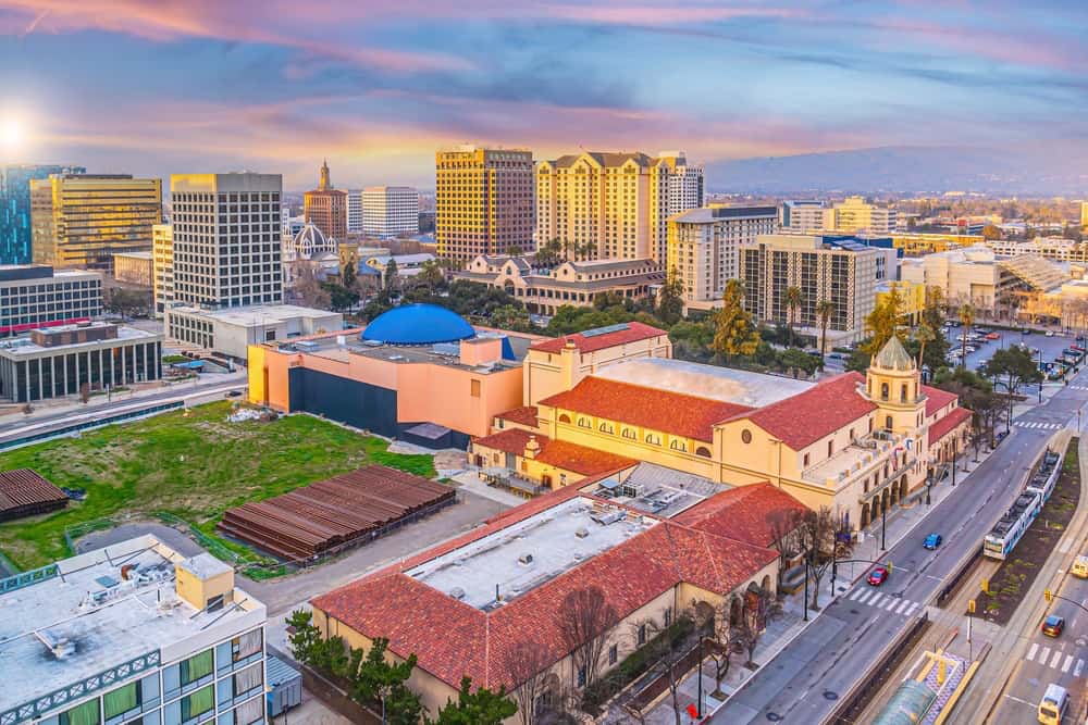 Skyline of San Jose, CA