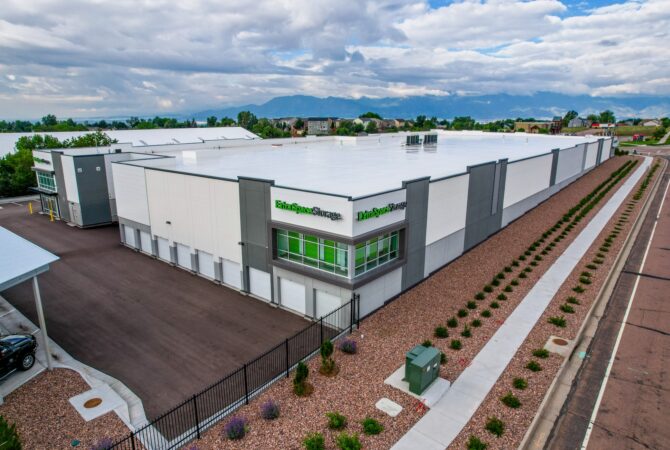 An Extra Space Storage facility in Colorado Springs, CO.