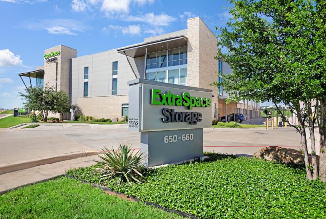 An Extra Space Storage facility in Fort Worth, TX.