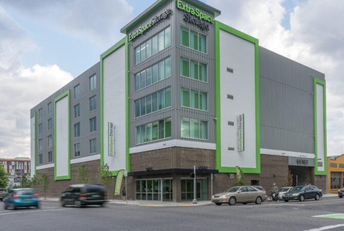 An Extra Space Storage facility in Portland, OR.
