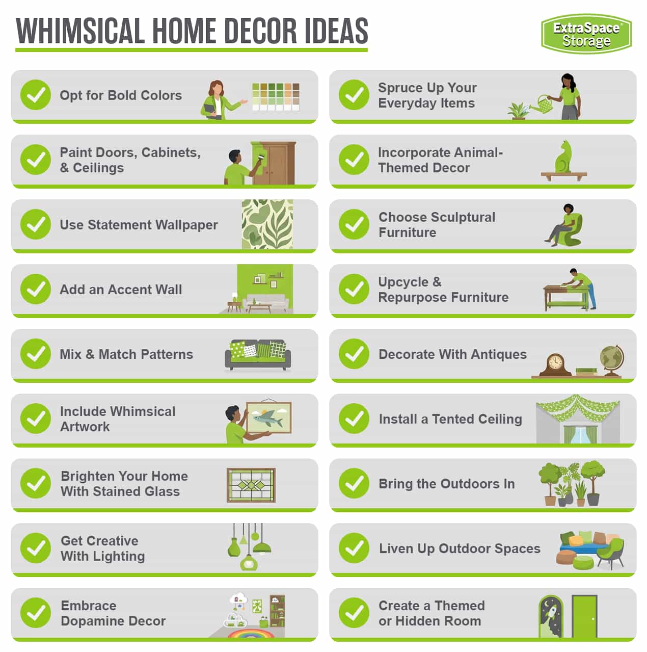 Whimsical home decor ideas.