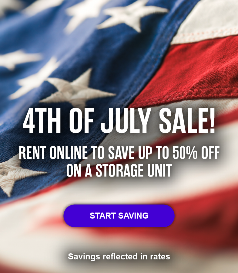 Extra Space Storage 4th of July Sale: Rent online and save up to 50% off on a storage unit