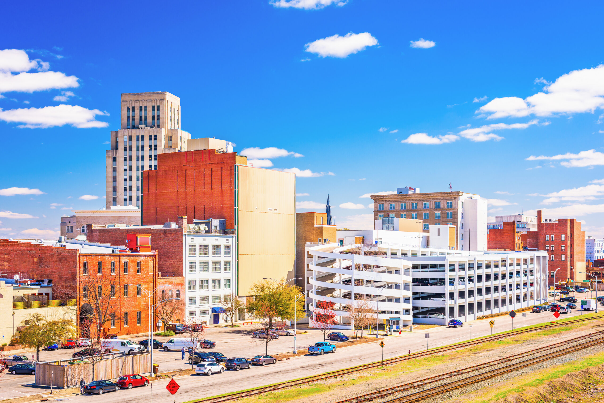 A photo of the Durham skyline.