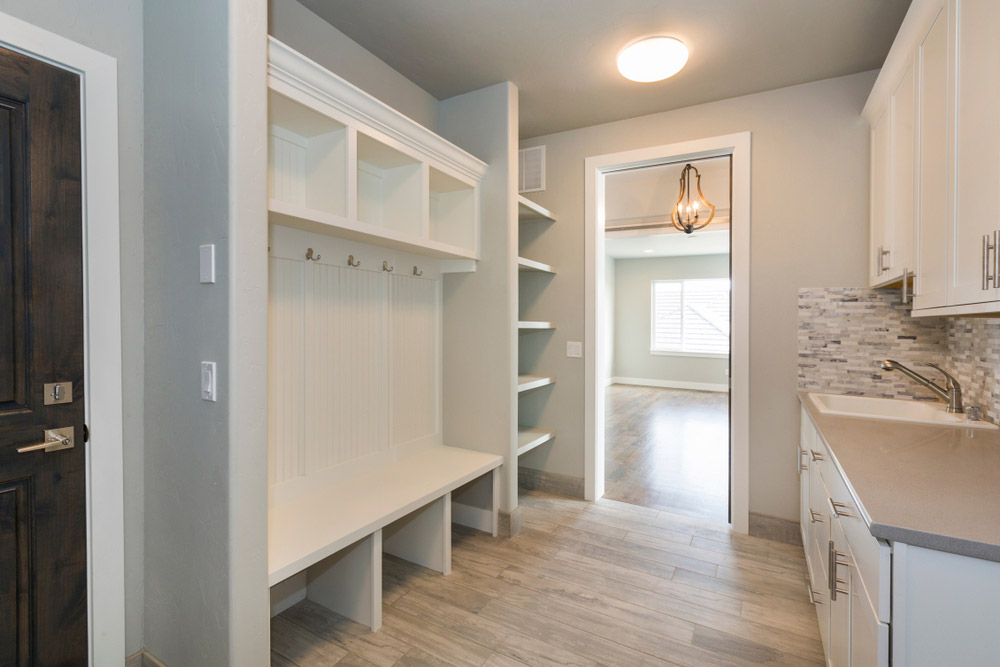 Entryway Storage  California closets, Entryway storage, Mud room